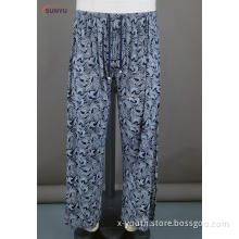Ladie's plus size all over print jersey pants